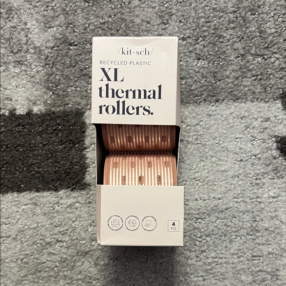 NWT Kitsch XL Thermal Rollers in Peach